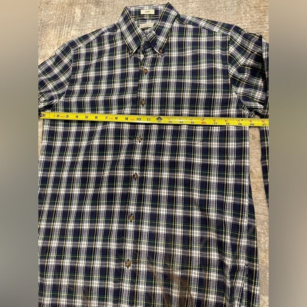 NWT J. Crew Slim Fit Brushed Twill Plaid Flannel Shirt Size Medium Soft & New! - Picture 10 of 12